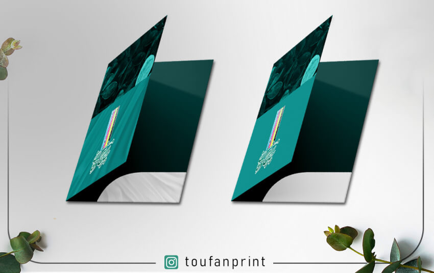 فولدر 250 گرمی / روکش سلفون یک رو / چاپ