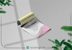 فاکتور سه برگی / تک رنگ مشکی / کاربن دار