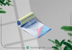 فاکتور چهار برگی / تک رنگ سورمه ای / کاربن دار