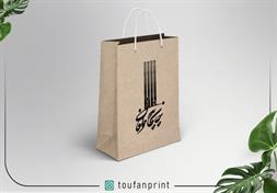 ساک دستی کرافت ضخیم / تک رنگ